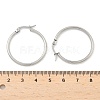 Tarnish Resistant 304 Stainless Steel Hoop Earrings EJEW-F105-09P-5