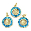 Rack Plating Brass Pendants KK-U032-20G-01-1