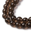 Natural Smoky Quartz Round Beads Strands G-E329-8mm-38B-4