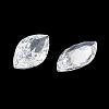 Cubic Zirconia Pointed Back Cabochons ZIRC-M003-10x5mm-007-2