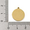 316 Surgical Stainless Steel Enamel Pendants STAS-M073-18A-01G-3