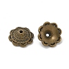 Tibetan Style Alloy Bead Caps TIBE-P003-81B-AB-1