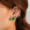 Alloy Rose Climber Wrap Around Stud Earrings for Women LS-EJEW-A096-01D-1