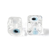 Handmade Evil Eye Lampwork European Beads LAMP-G143-06I-2