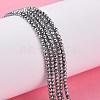 Non-Magnetic Synthetic Hematite Beads Strands X-G-G093-2mm-4