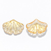 Two Tone Transparent Spray Painted Glass Pendants GLAA-T016-01B-2