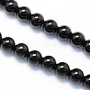 Round Natural Dyed & Heated Black Onyx Stone Beads Strands X-G-S119-6mm-1