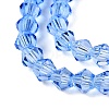 Gradient Color Baking Paint Glass Bead Strands X1-DGLA-A039-T6mm-A020-3