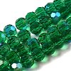 Electroplate Transparent Glass Beads Strands EGLA-A035-T8mm-L18-1