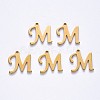 PVD Vacuum Plating 201 Stainless Steel Charms STAS-R105-M-G-2