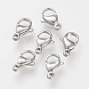 304 Stainless Steel Lobster Claw Clasps X-STAS-S066-15mm-15-1