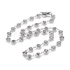 304 Stainless Steel Link Chain Necklaces NJEW-F242-18P-2