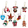 Gorgecraft 9Pcs 9 Style Felt Pendant Decorations FABR-GF0001-01-1