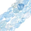 Natural Aquamarine Beads Strands X-G-R445-8x10-36-4