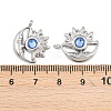 304 Stainless Steel Rhinestone Pendants STAS-Z166-24P-03-3