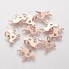 304 Stainless Steel Puppy Pendants STAS-Q201-T464R-1