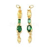 Brass Micro Pave Cubic Zirconia Pendants KK-H259-12C-G02-1