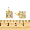 Rack Plating Alloy Rhinestone Pendants PALLOY-S187-01M-3