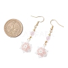 Glass Seed Beads Dnagle Earrings EJEW-MZ00501-5