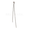 Brass Snake Chain Ear Nuts KK-G510-14P-1