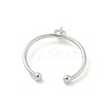 Brass Cup Peg Open Cuff Ring Settings LS-KK-G518-02P-01-3