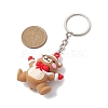 Christmas Theme PVC Plastic Pendant Keychains KEYC-JKC00935-02-3