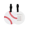 2Pcs Sports Ball Style PVC Luggage Tag AJEW-DJ0004-63C-1