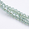 1 Strand Electroplate Glass Beads Strands X-EGLA-J025-F21-3