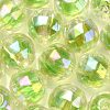 UV Plating Transparent Acrylic European Beads OACR-F004-03B-1