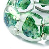 Dyed Natural Dolomite & Synthetic Opal Stretch Bracelets BJEW-G702-03A-3