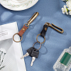 WADORN 2Pcs 2 Colors Alloy U Shape Belt Hook Keychain KEYC-WR0001-51-4