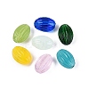 Handmade Ribbed Lampwork Beads X-LAMP-N042-01-1