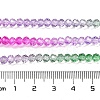 Transparent Painted Glass Beads Strands X1-DGLA-A034-T4mm-A06-3