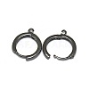 Brass Huggie Hoop Earring Findings PALLOY-F249-19-3