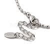 Non-Tarnish 201 Stainless Steel Rugby Beaded Chain Bracelets BJEW-G696-01A-P-3