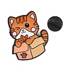Cat in the Paper Box Enamel Brooches AL-I001-06EB-04-3