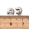 304 Stainless Steel Crimp Beads Covers STAS-P239-34P-05-3