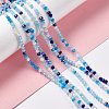 Electroplate Glass Beads Strands EGLA-S192-001A-B09-2