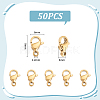 PVD Vacuum Plating 304 Stainless Steel Lobster Claw Clasps STAS-UN0018-95B-G-3