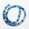 Natural Striped Agate/Banded Agate Bead Strands X-G-K166-13-8mm-06-2