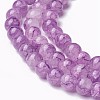 Spray Painted Glass Beads Strands X-GLAA-A038-C-53-3