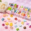 10 Style Opaque Resin Cabochons RESI-YW0001-12-5