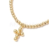 Brass Charm Bracelets BJEW-JB12205-3