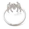 304 Stainless Steel Spider Adjustable Ring for Women RJEW-M149-06P-2