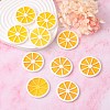 Hawaii Lemon Slice Resin Glitter Powder Pendants X-RESI-R337-5-4