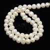Natural Cultured Freshwater Pearl Beads Strands X-PEAR-L001-D-08-3