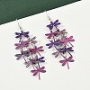 430 Stainless Steel Dragonfly Dangle Earrings EJEW-A137-04P-05-2