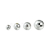 Faceted Round Plated Acrylic Beads PACR-YW0001-21-2