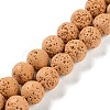 Synthetic Lava Rock Dyed Beads Strands G-H311-08C-10-1