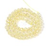Anti-Tarnish Electroplate Glass Beads Strands GLAA-N064-6mm-06-2